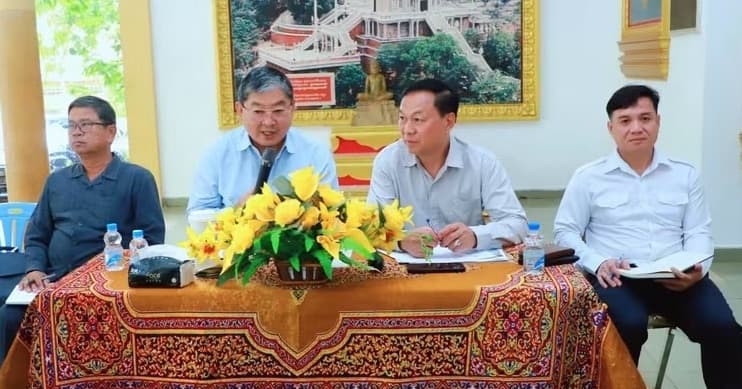 ឯកឧត្តម ណុប ដារ៉ា ព្រមទាំងកងកម្លាំងមានសមត្ថកិច្ច មន្ទីរពាក់ព័ន្ធ និងអាជ្ញាធរស្រុកពញាឮ បានចូលរួមប្រជុំផ្សព្វផ្សាយផែនការការពារសន្តិសុខ ក្នុងពិធីសម្ពោធបើកឱ្យទស្សនាសារមន្ទីរព្រះវិហារអដ្ឋរស្ស
