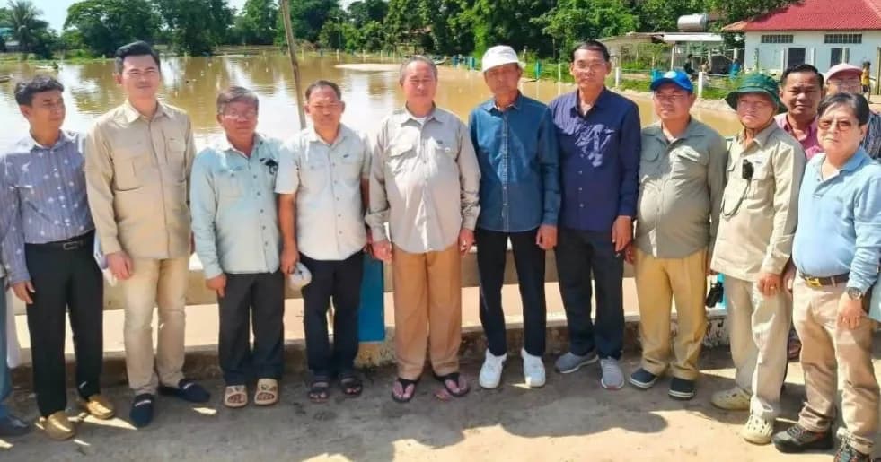 ក្រសួងធនធានទឹក និងអាជ្ញាធរខេត្តបន្ទាយមានជ័យ ចុះវាយតម្លៃប្រព័ន្ធធារាសាស្ត្រផ្ទាល់ដល់ទីតាំង ដើម្បីស ង្គ្រោះស្រែចម្ការ និងហេដ្ឋារចនាសម្ព័ន្ធពីហានិភ័យទឹកជំនន់